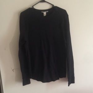 Black Shirt with wide collar